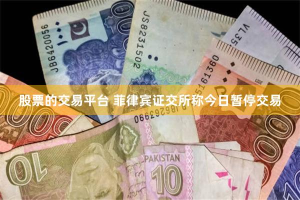 股票的交易平台 菲律宾证交所称今日暂停交易