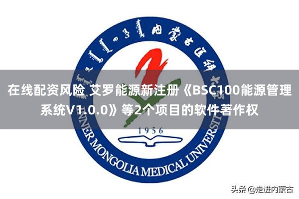 在线配资风险 艾罗能源新注册《BSC100能源管理系统V1.0.0》等2个项目的软件著作权