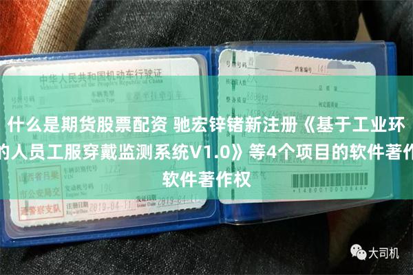 什么是期货股票配资 驰宏锌锗新注册《基于工业环境的人员工服穿戴监测系统V1.0》等4个项目的软件著作权
